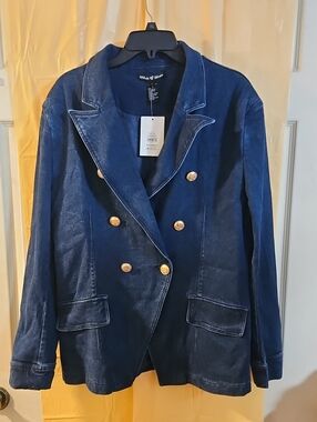 ATTITUDE UNKNOWN WOMENS PONTE BLAZER: NEW WITH TAGS: SIZE L